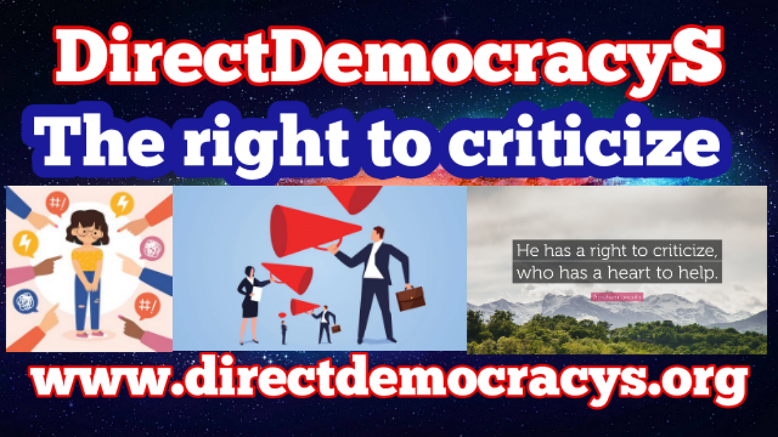 right to criticize